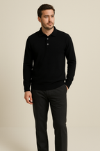 Poloshirt van 100% kasjmier