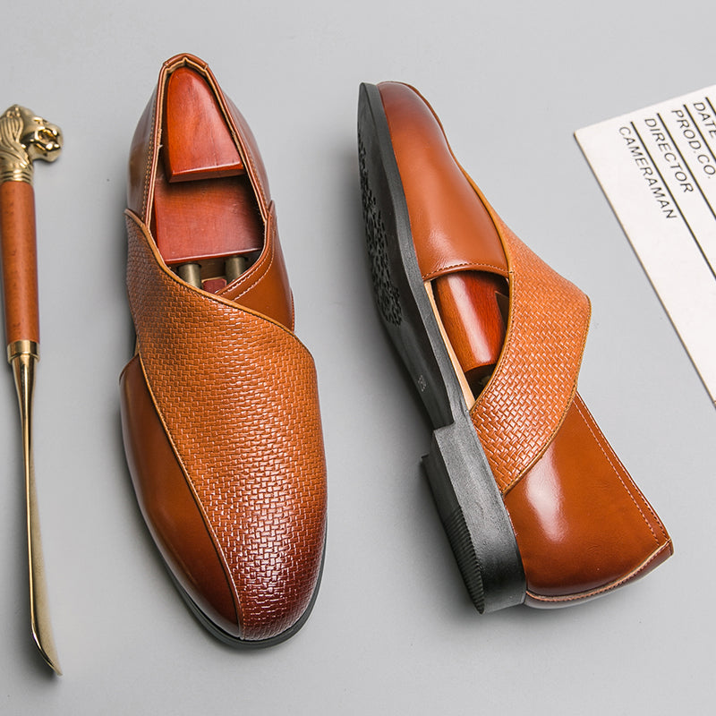 Vintage leer Loafers