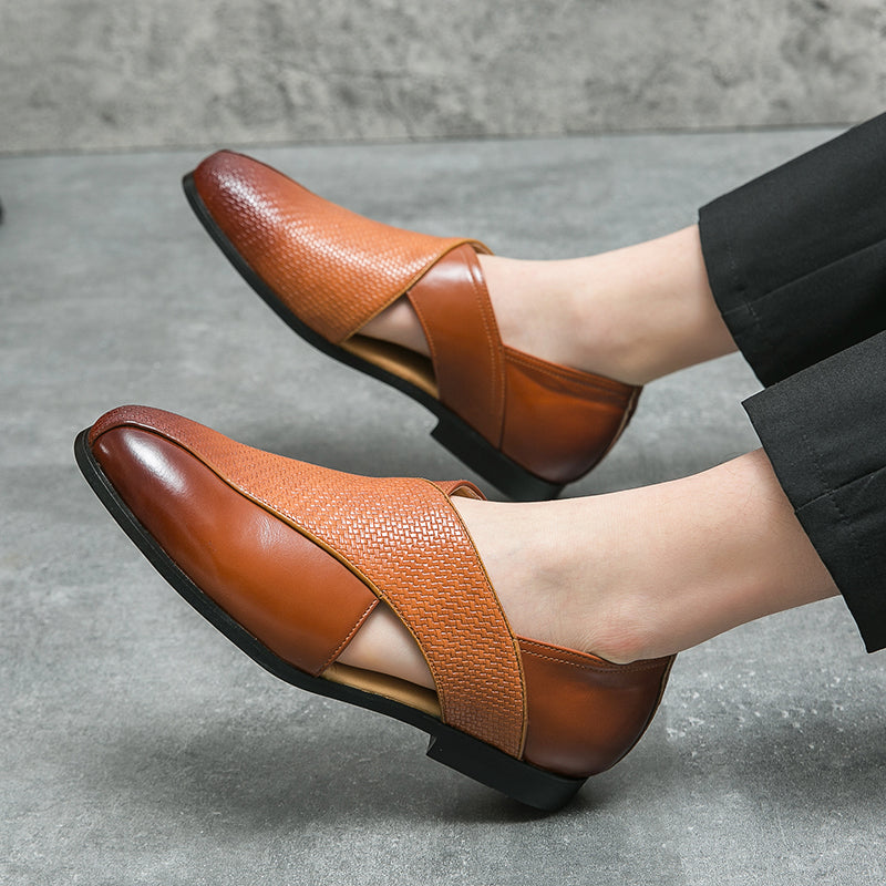 Vintage leer Loafers
