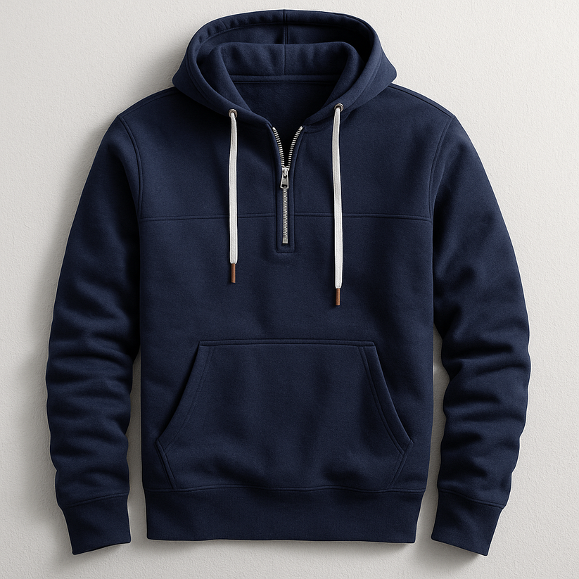 Elegante hoodie met ritssluiting