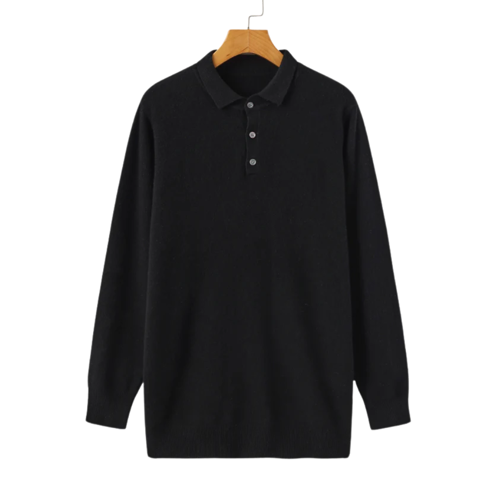 Poloshirt van 100% kasjmier