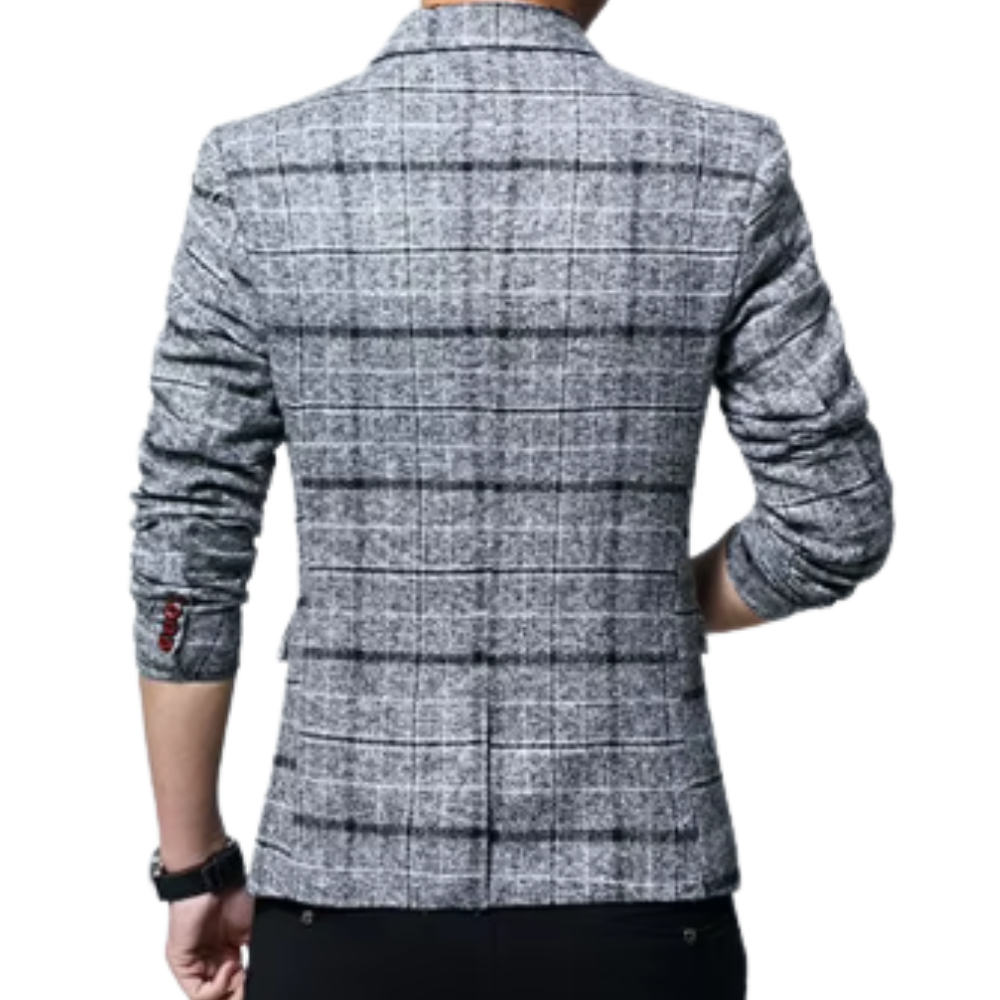 Elegante geruite blazer