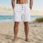 Casual katoen-linnen short