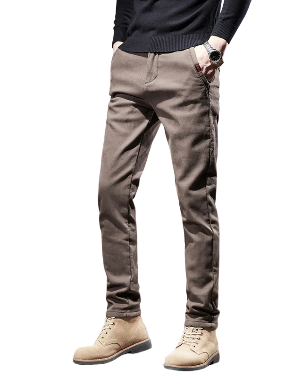 Casual broek met slanke pasvorm
