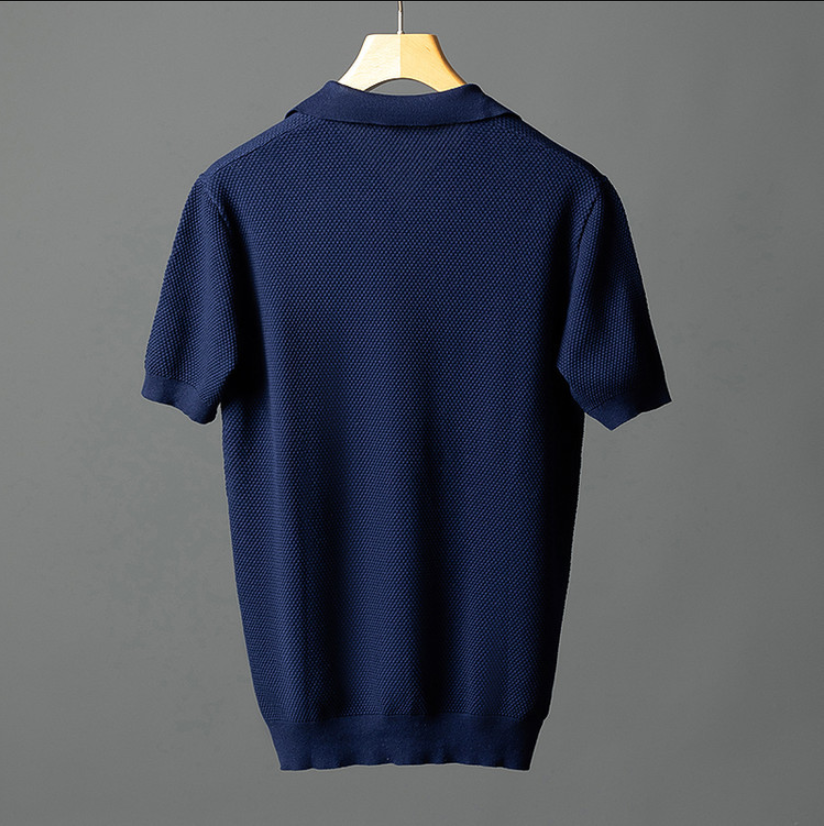 Elegant poloshirt van katoengebreid
