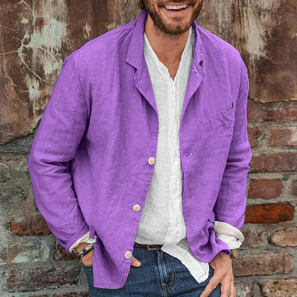 Casual katoenen blazer
