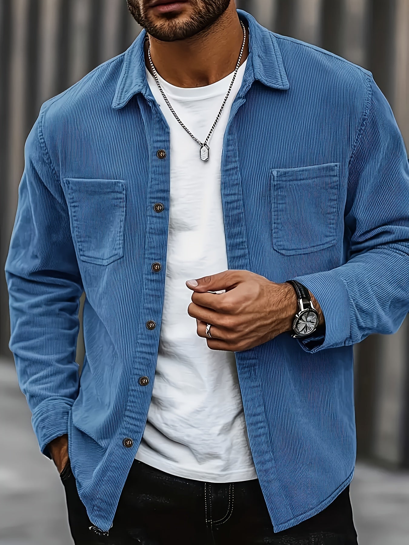 Casual corduroy vest