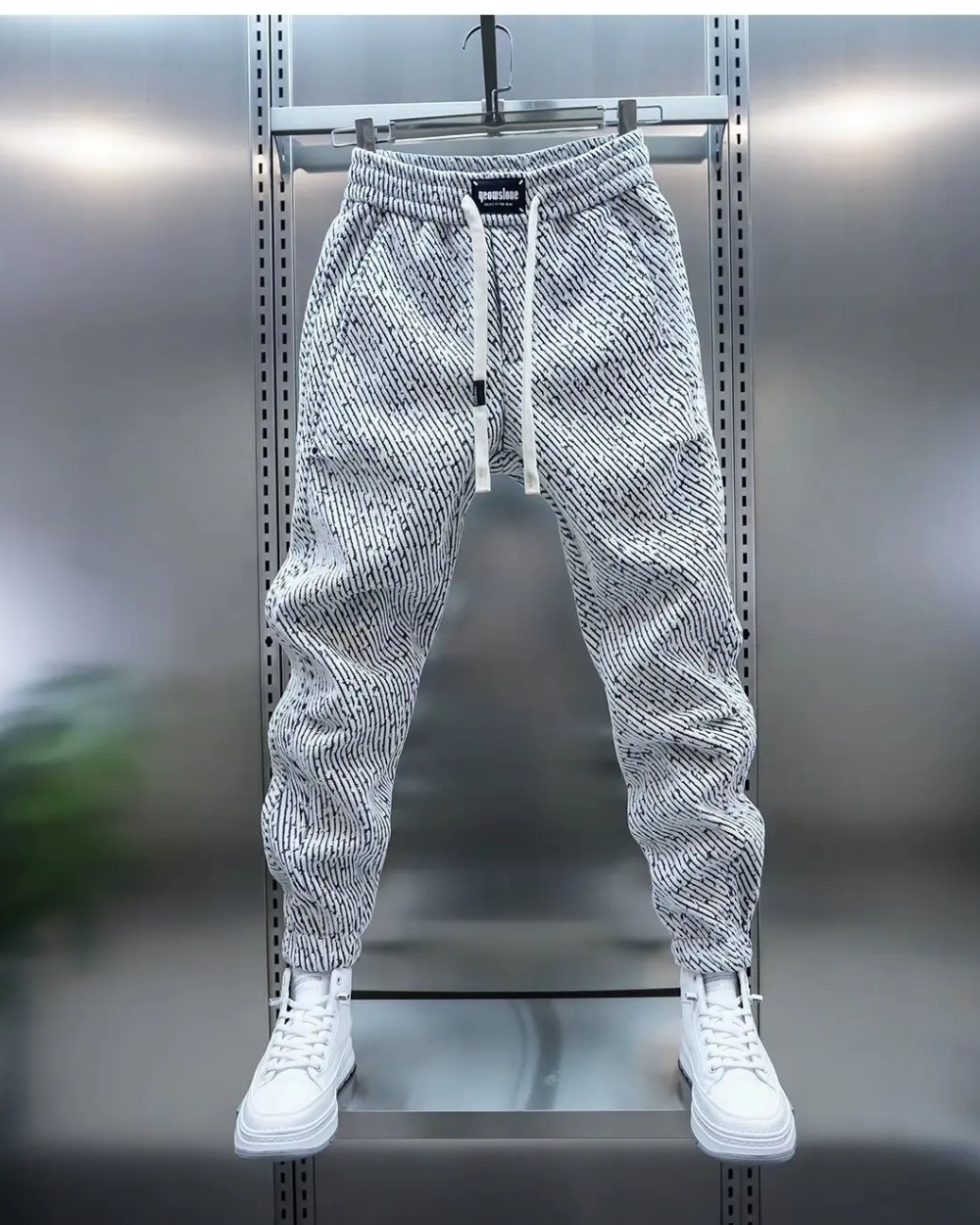 Casual broek met patroon