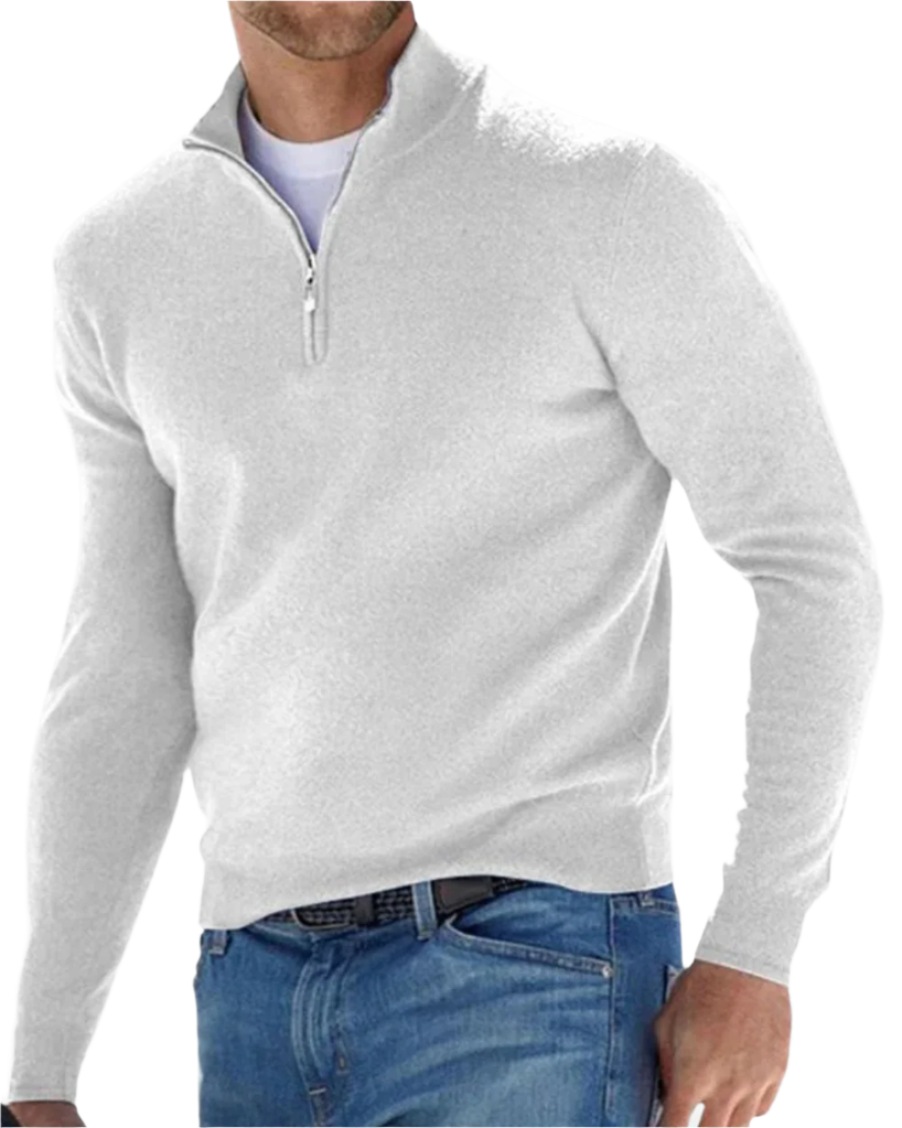 Elegante trui met ritssluiting