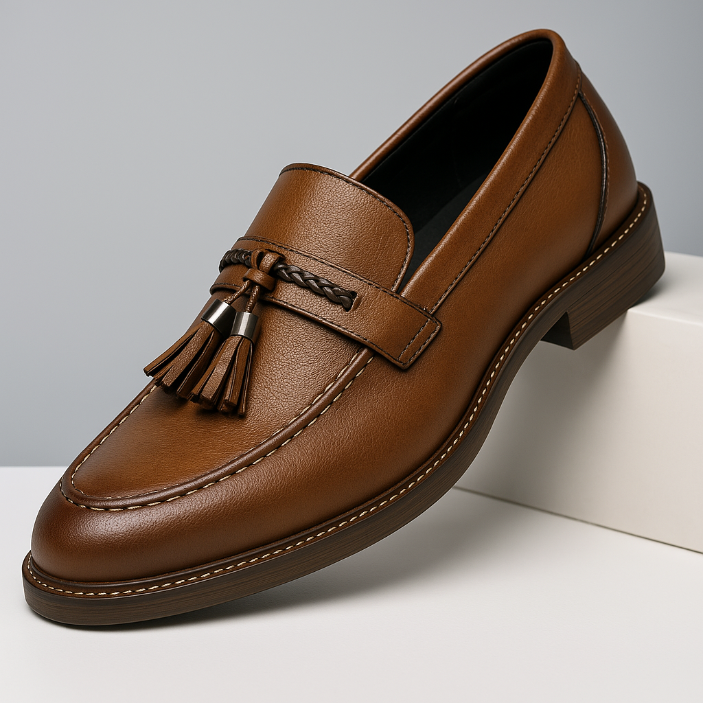Leren kwastje Loafers