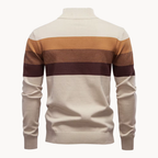 Elegante katoenen trui met ritssluiting