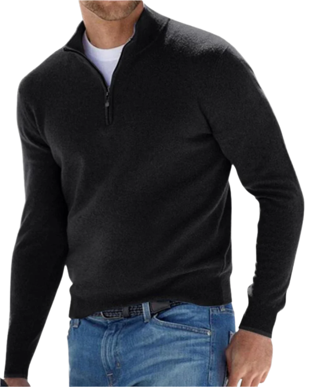 Elegante trui met ritssluiting