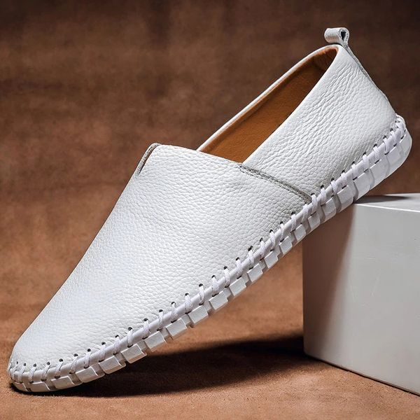 Met de hand gestikt leer Loafers