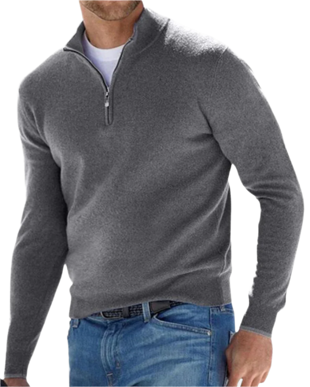 Elegante trui met ritssluiting