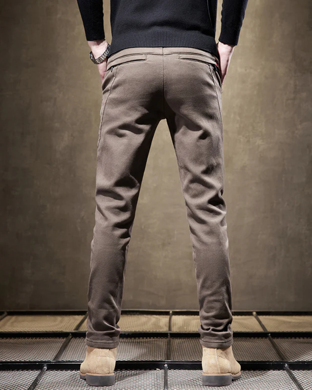 Casual broek met slanke pasvorm