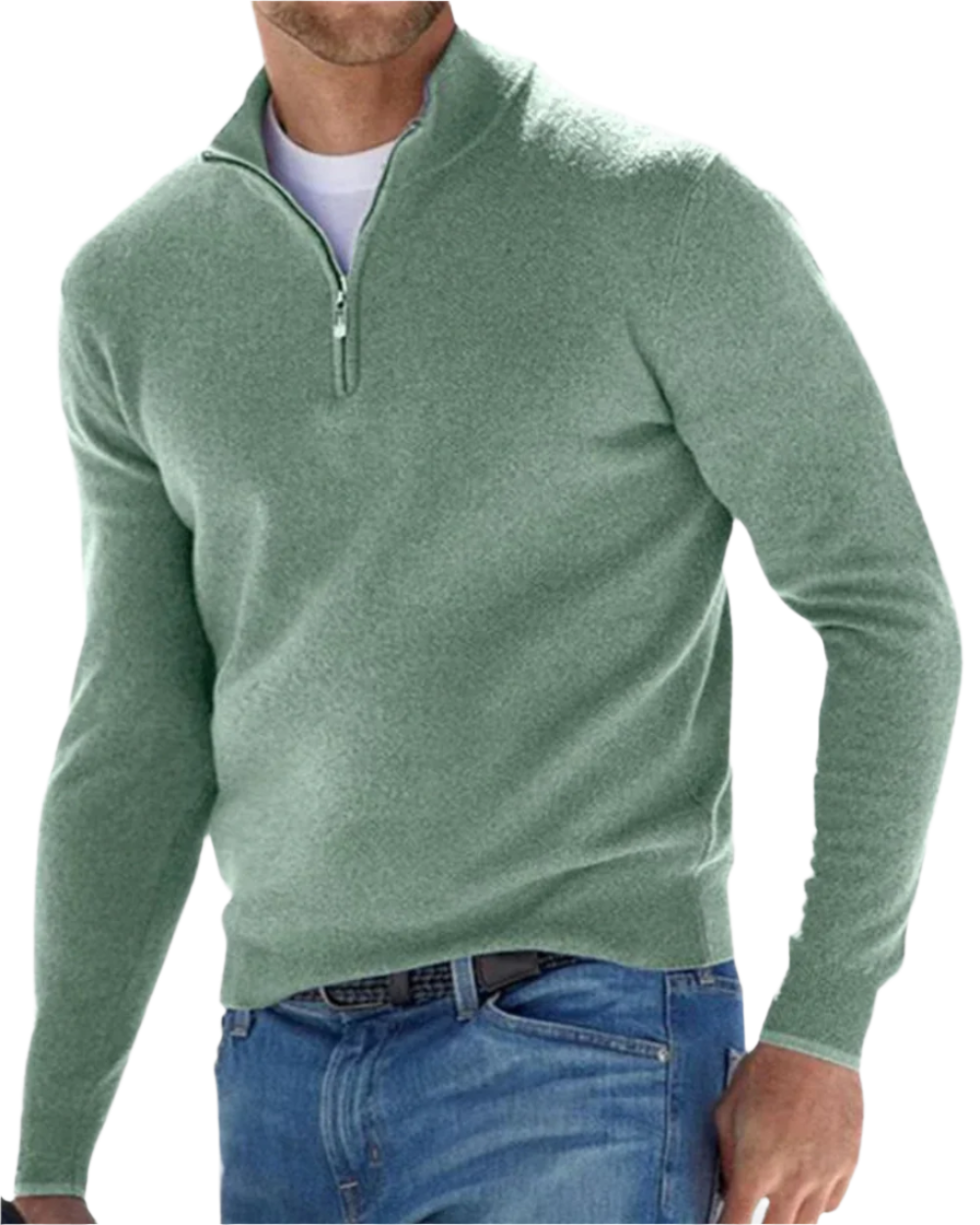 Elegante trui met ritssluiting