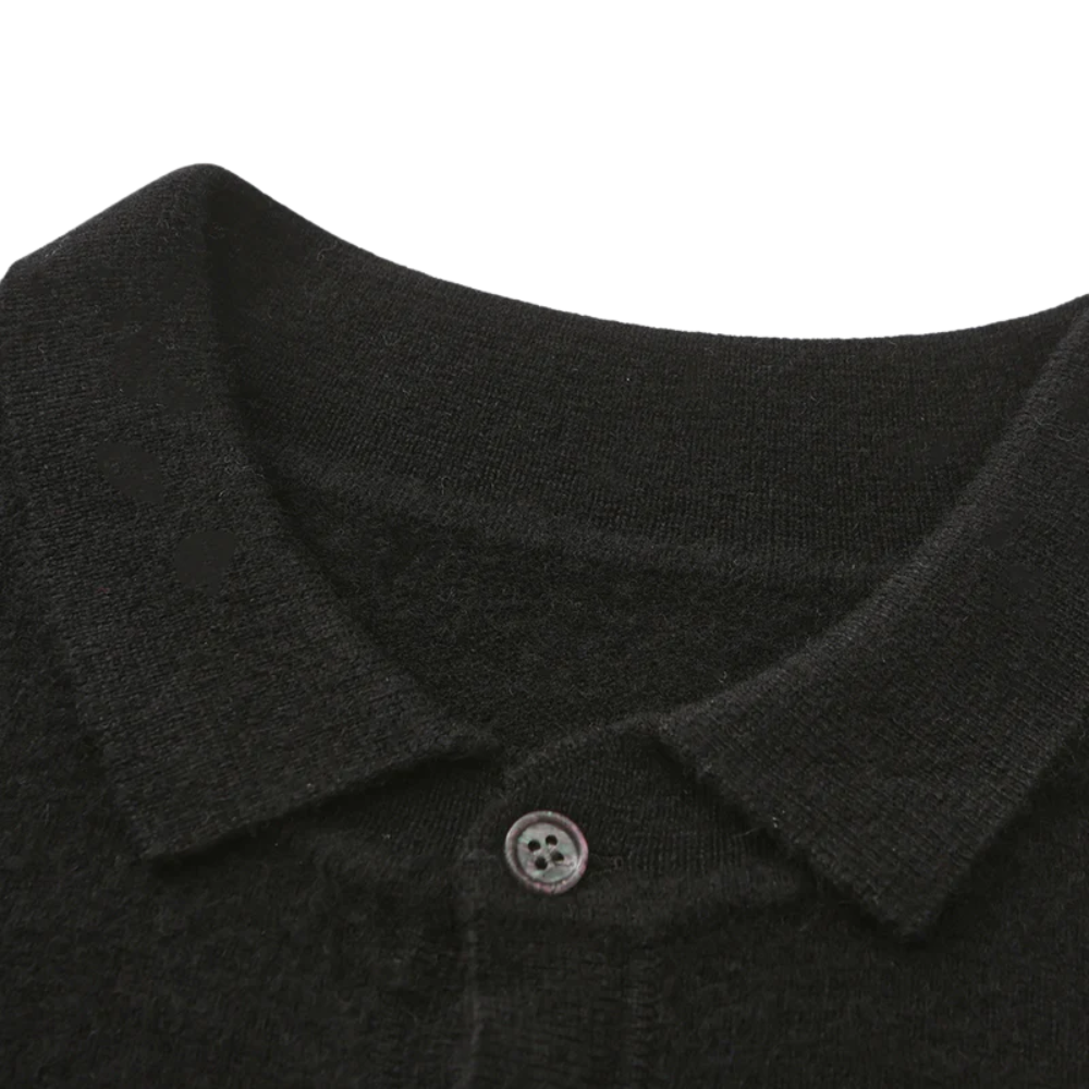 Poloshirt van 100% kasjmier