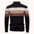 Elegante katoenen trui met ritssluiting