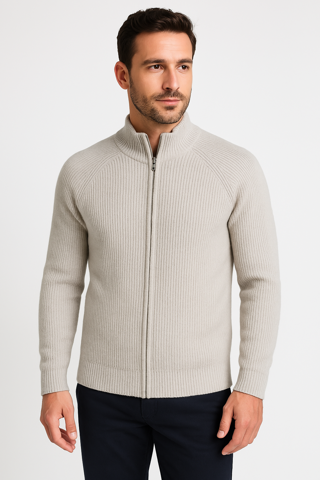 Four Seasons-vest met ritssluiting van merinowol