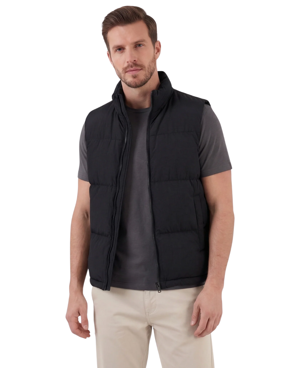 Elegant mouwloos gewatteerd vest