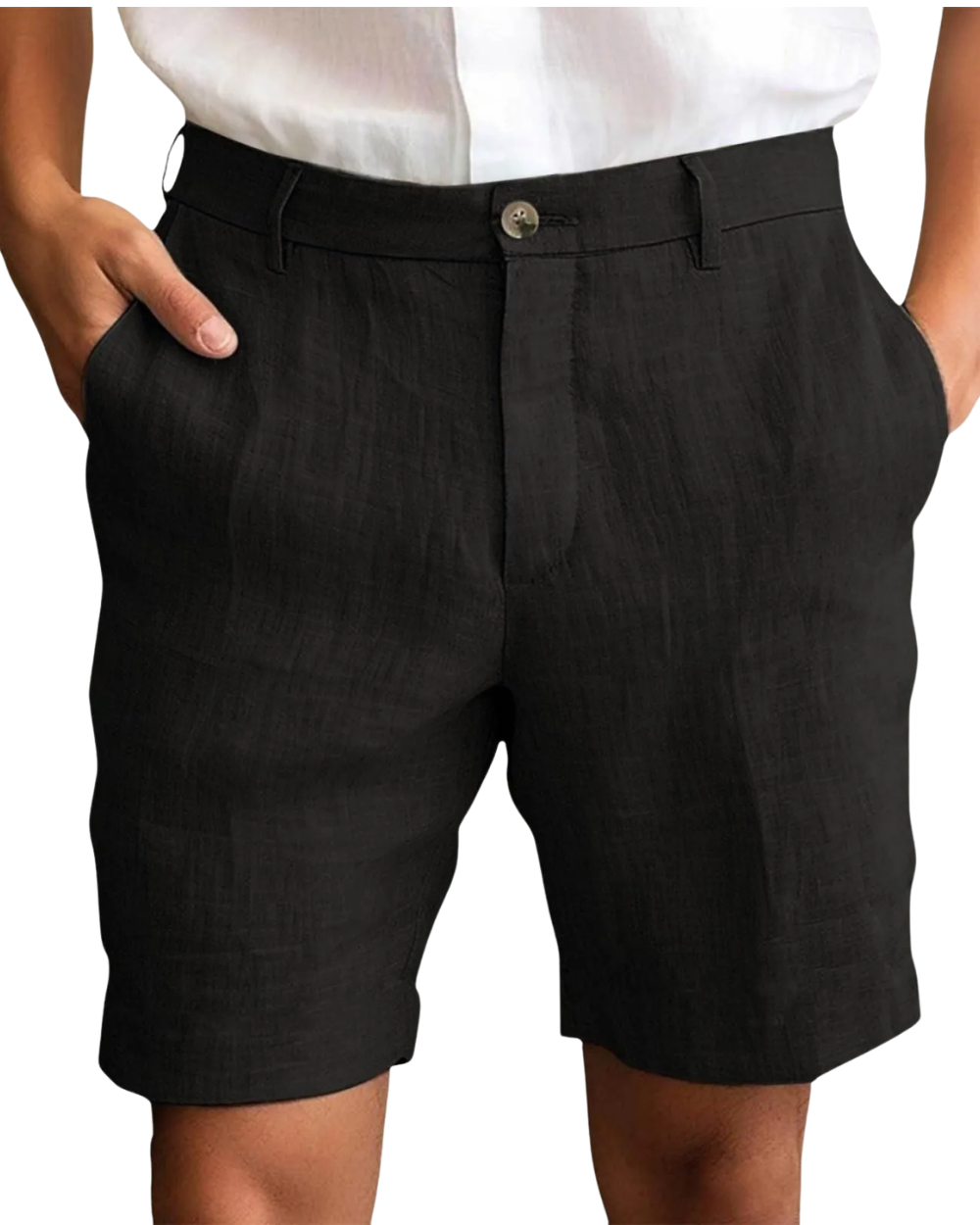 Elegante linnen korte broek