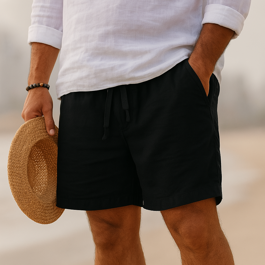 Elegante linnen korte broek