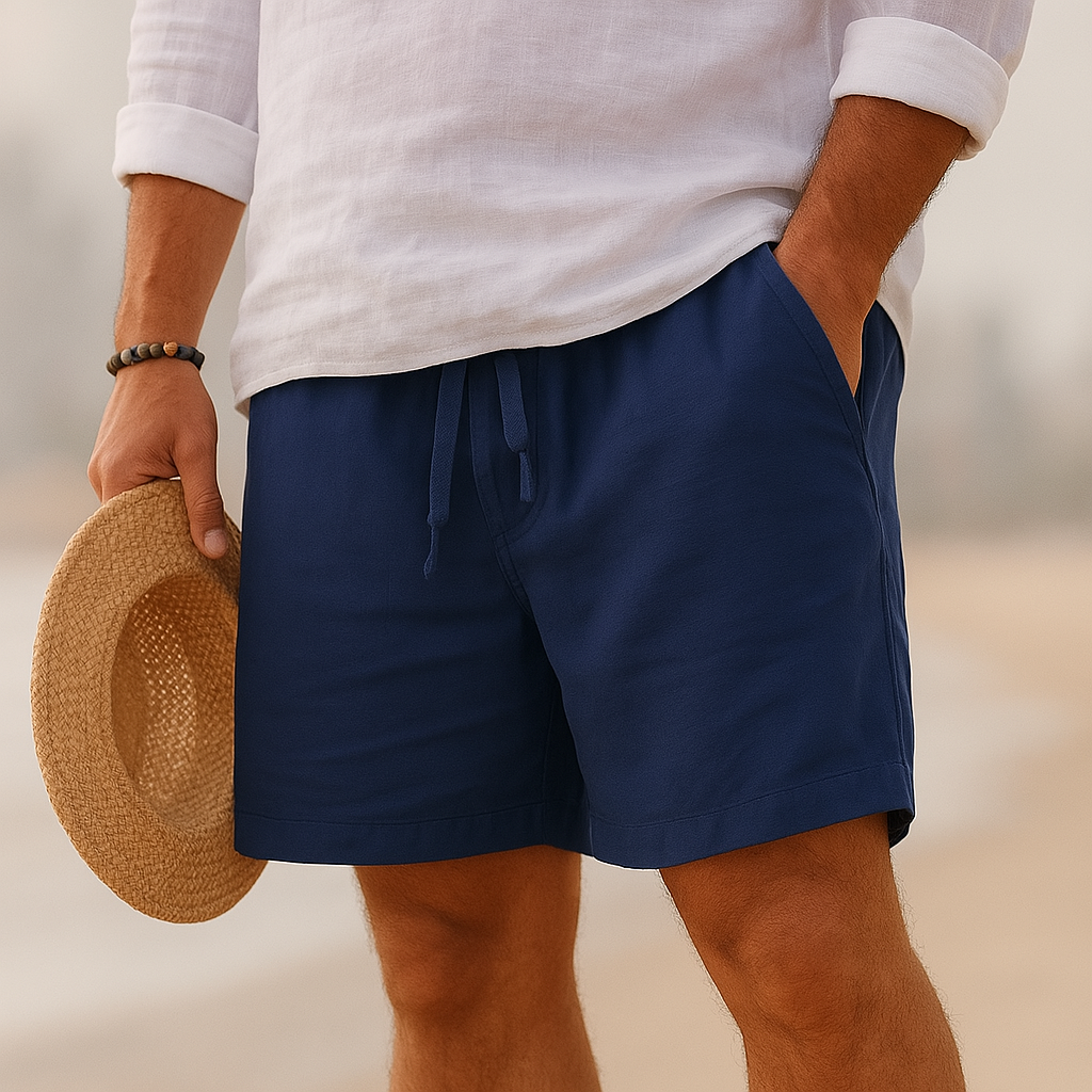 Elegante linnen korte broek