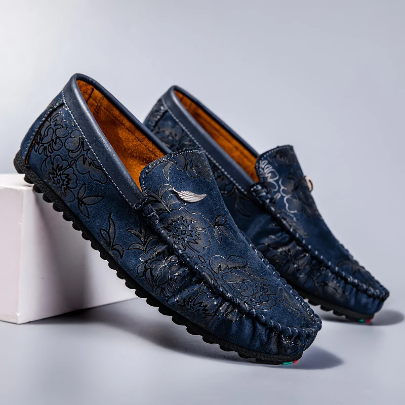 Bloemenleer Loafers