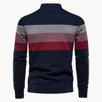 Elegante katoenen trui met ritssluiting