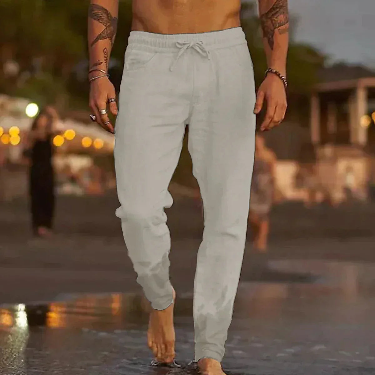Linnen strandbroek