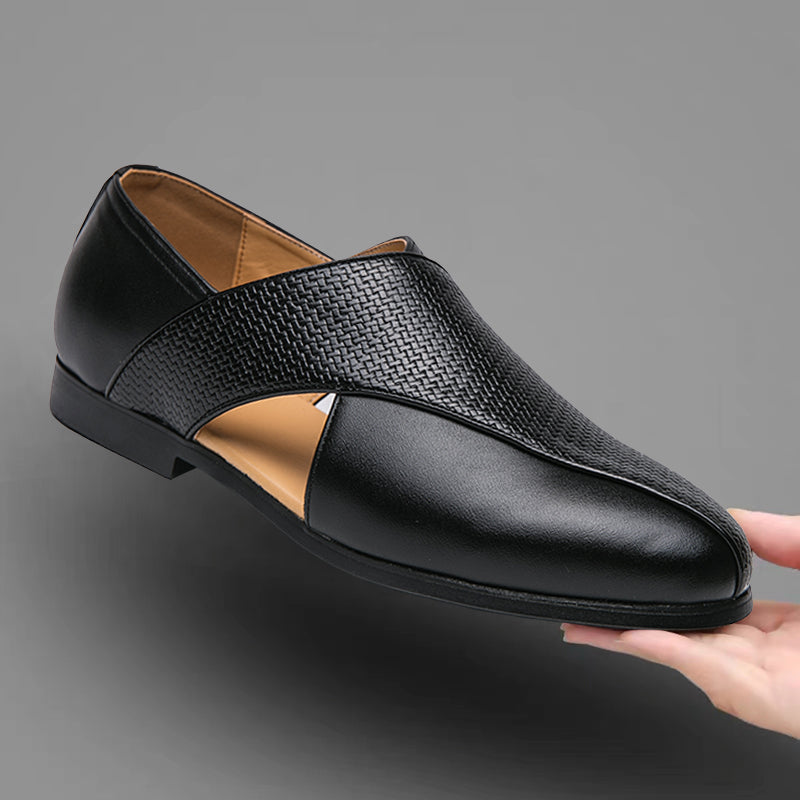 Vintage leer Loafers