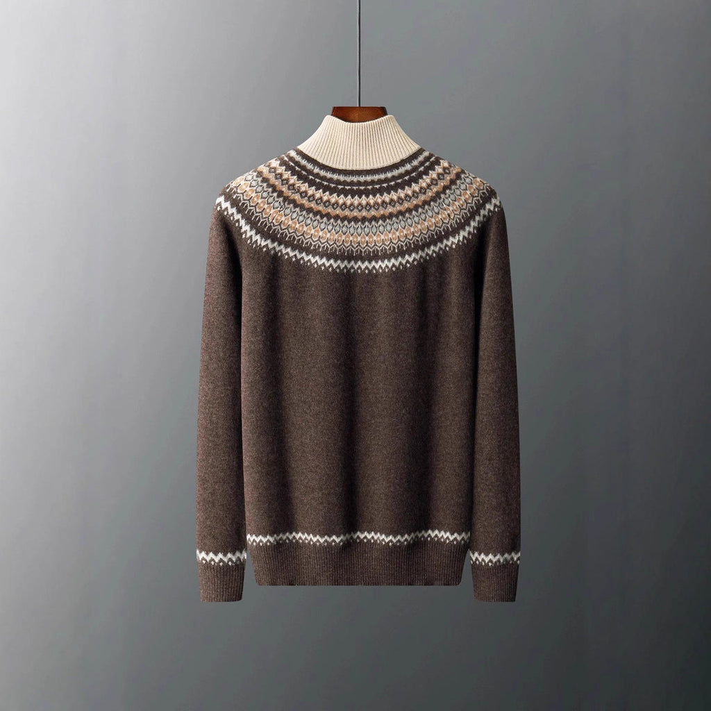Elegante kasjmiertrui met ritssluiting