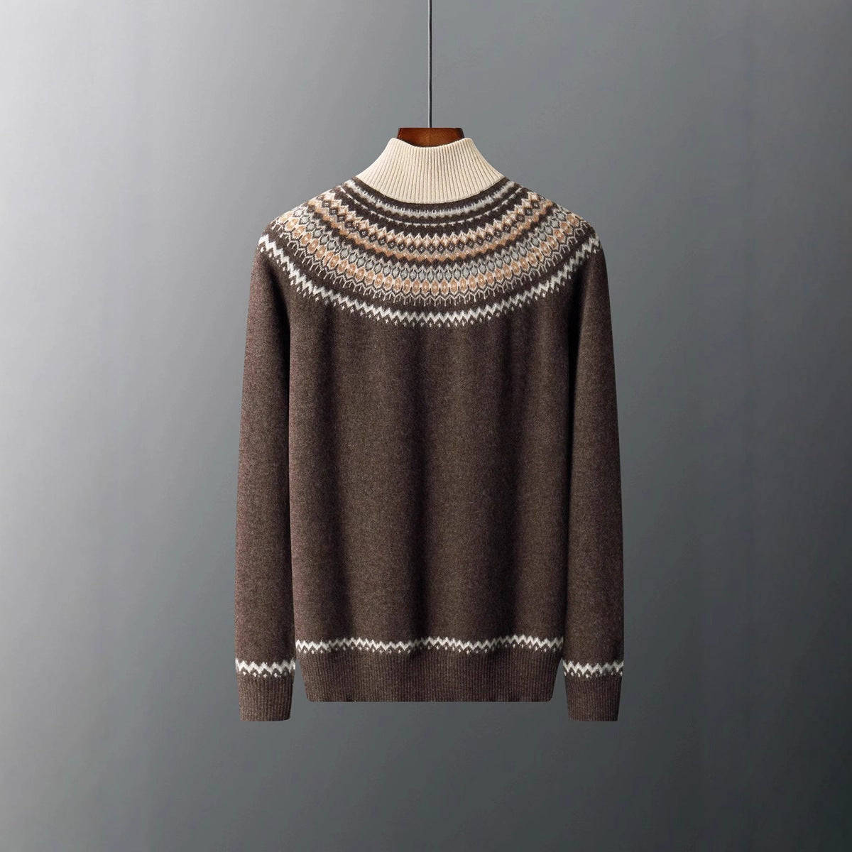 Elegante kasjmiertrui met ritssluiting