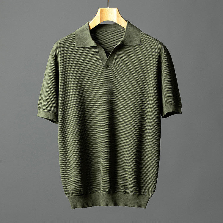 Elegant poloshirt van katoengebreid