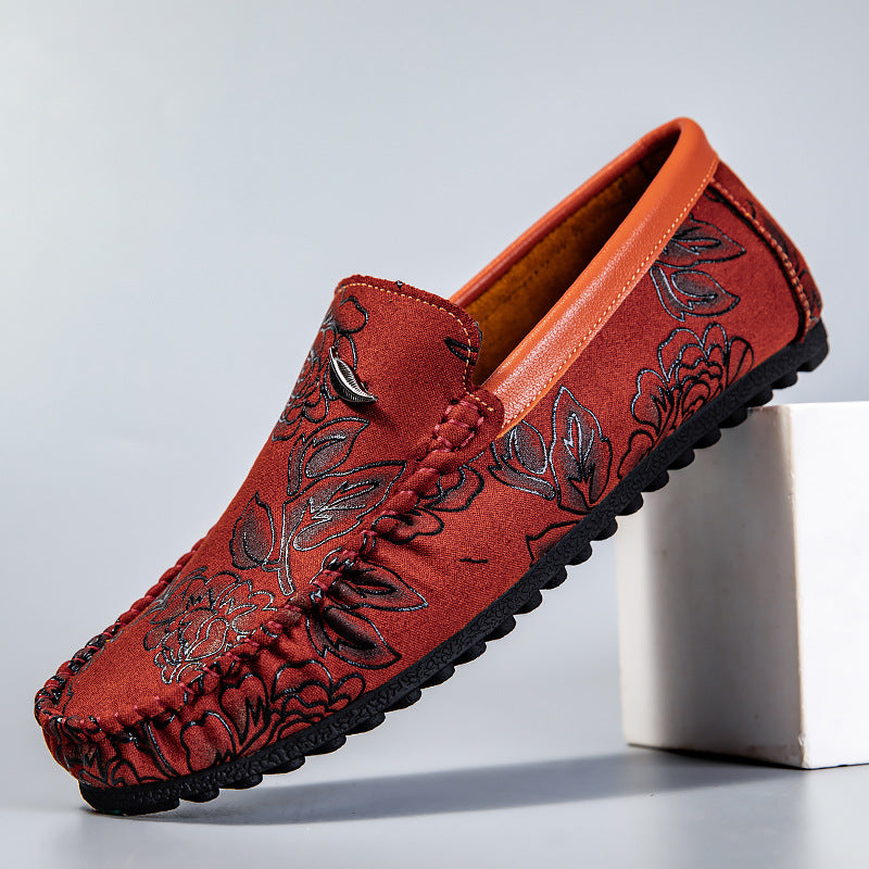 Bloemenleer Loafers