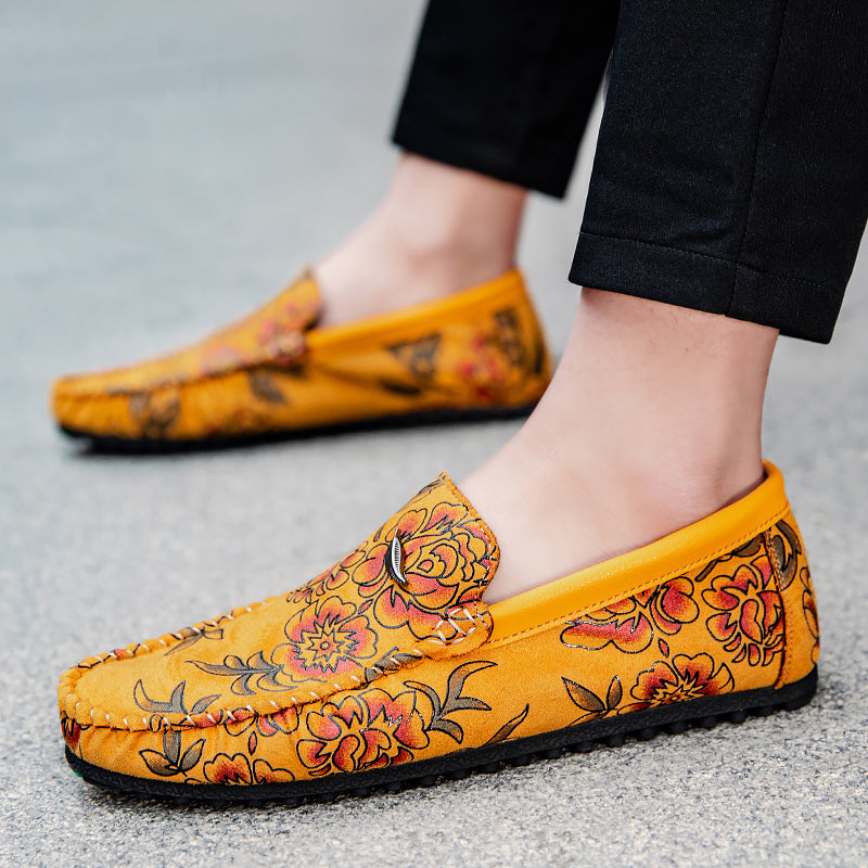 Bloemenleer Loafers