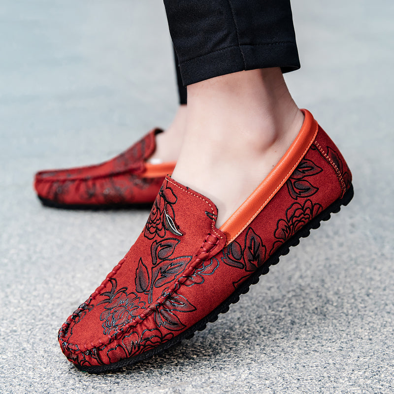 Bloemenleer Loafers