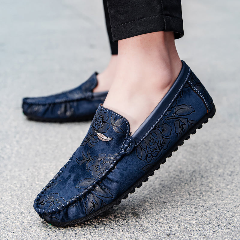 Bloemenleer Loafers