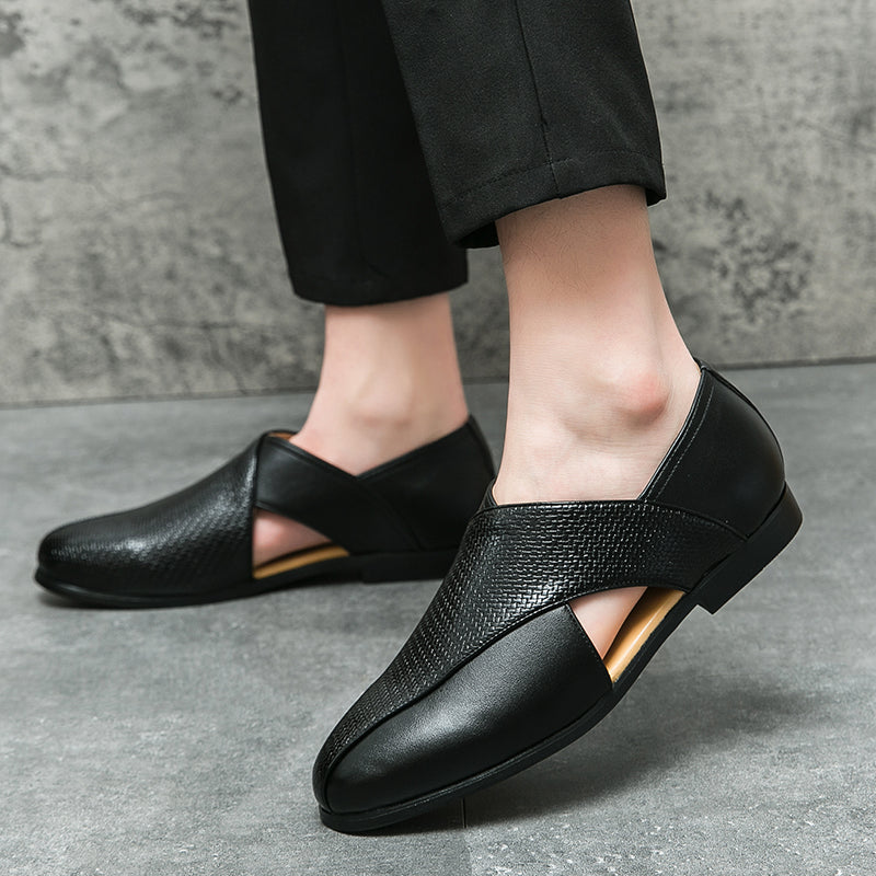 Vintage leer Loafers