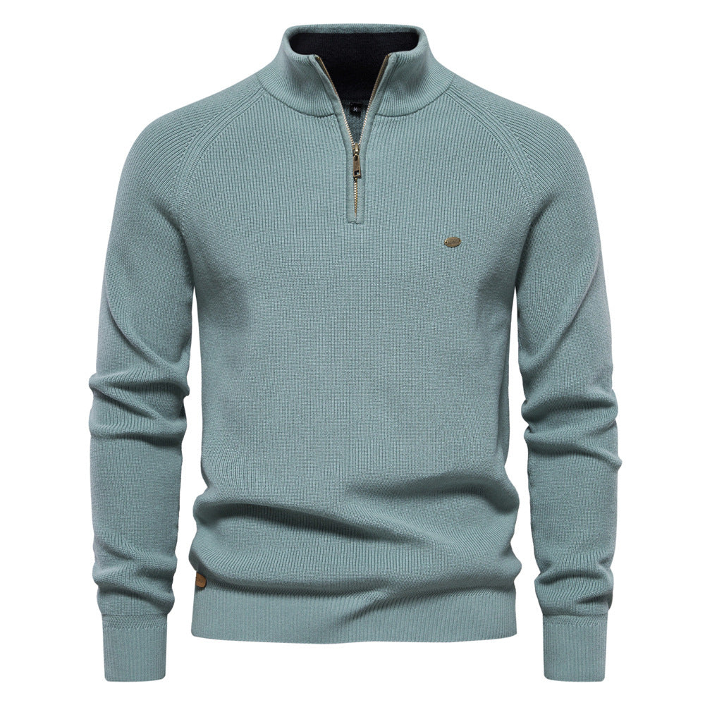 Luxe trui met ritssluiting
