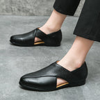 Vintage leer Loafers