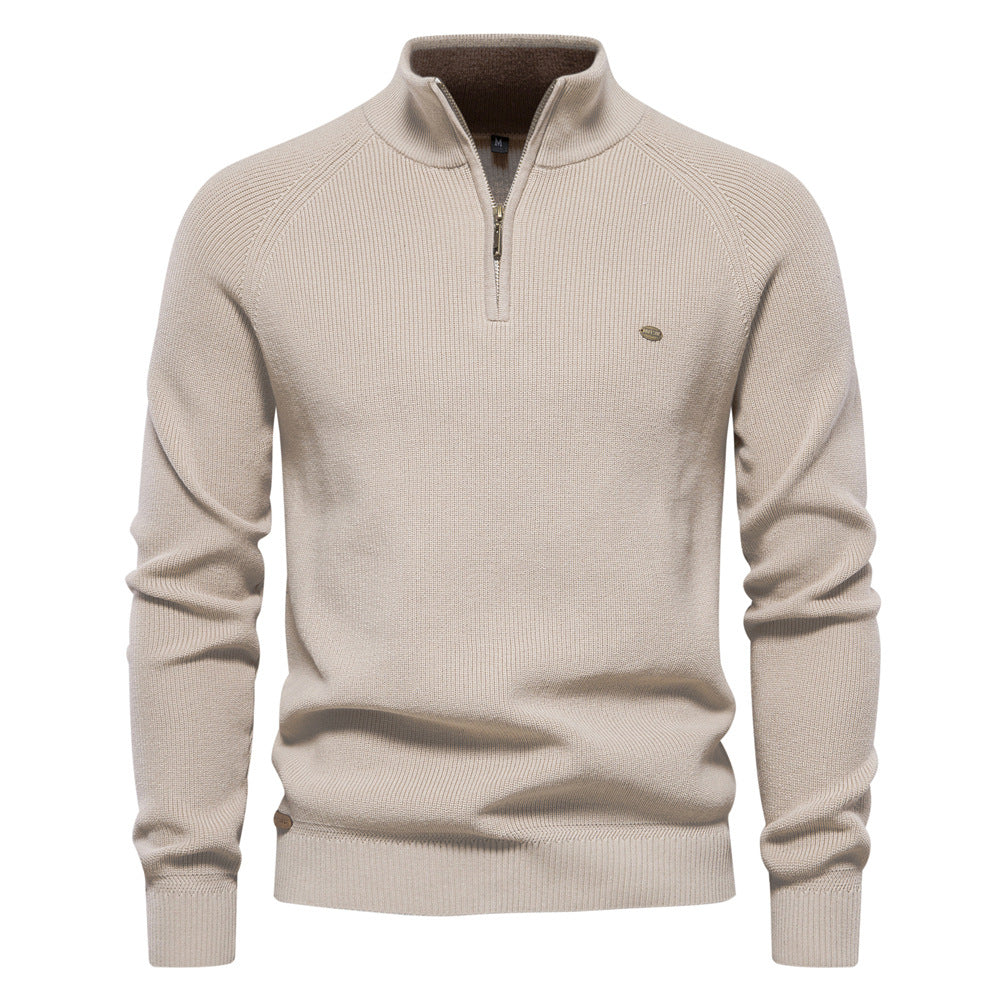 Luxe trui met ritssluiting