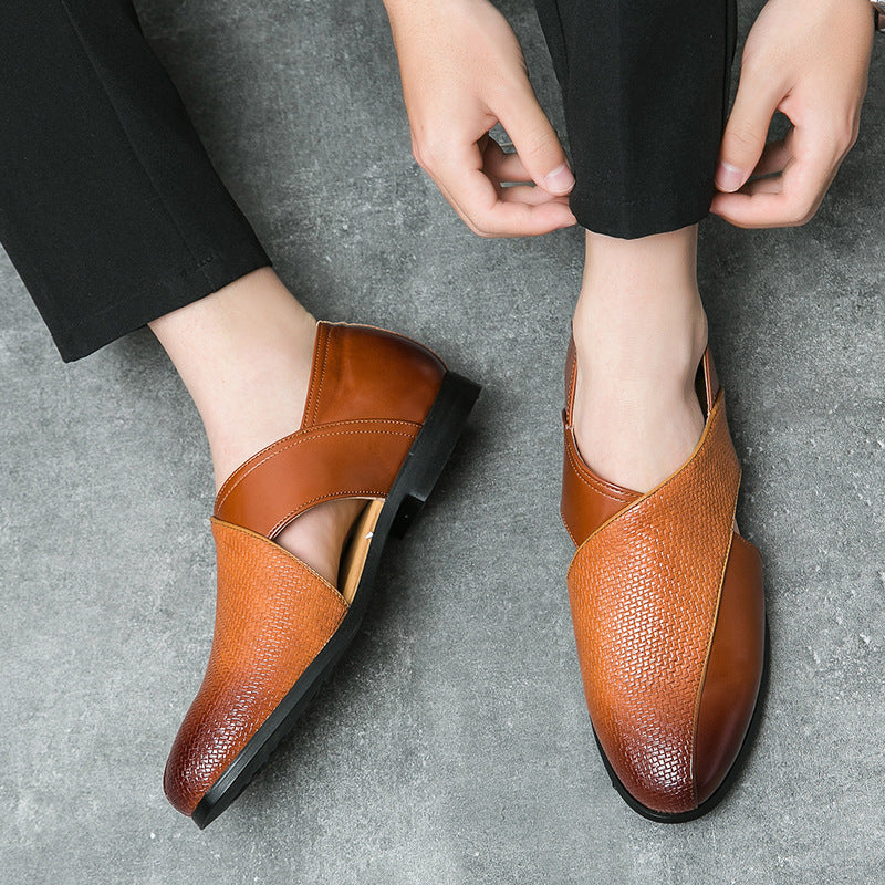 Vintage leer Loafers