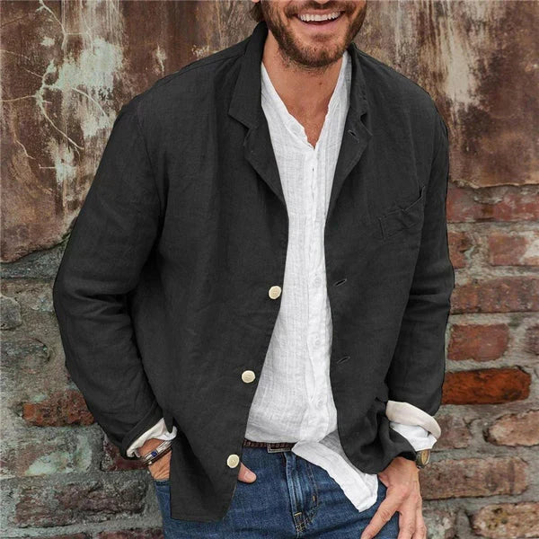 Casual katoenen blazer