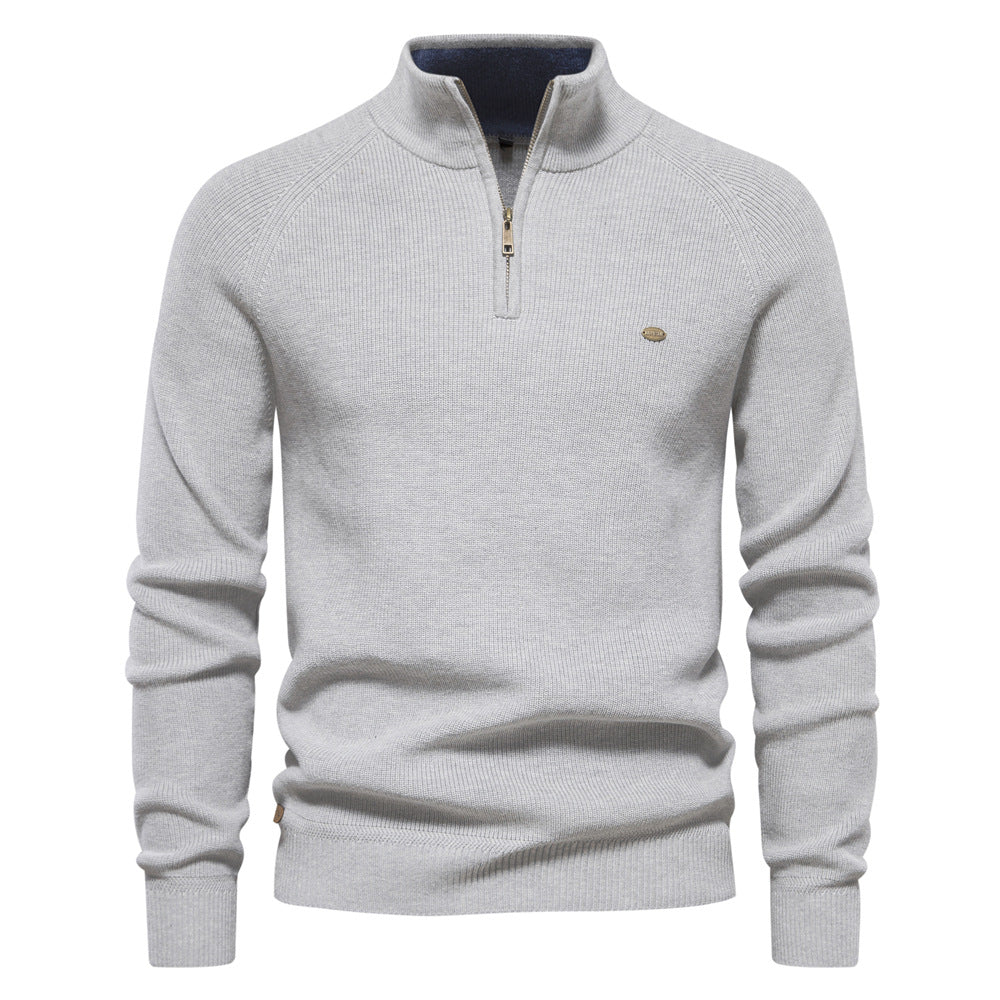 Luxe trui met ritssluiting