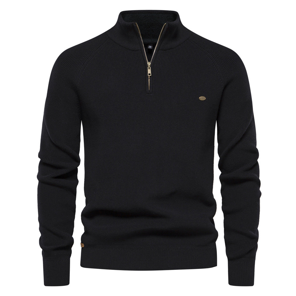 Luxe trui met ritssluiting