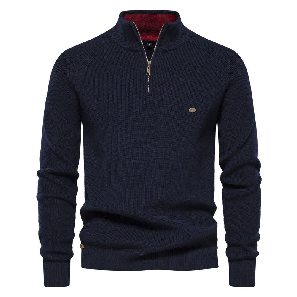 Luxe trui met ritssluiting
