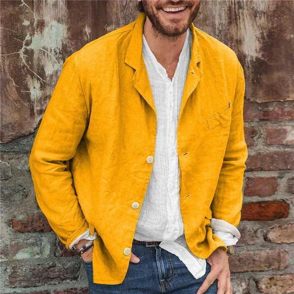 Casual katoenen blazer