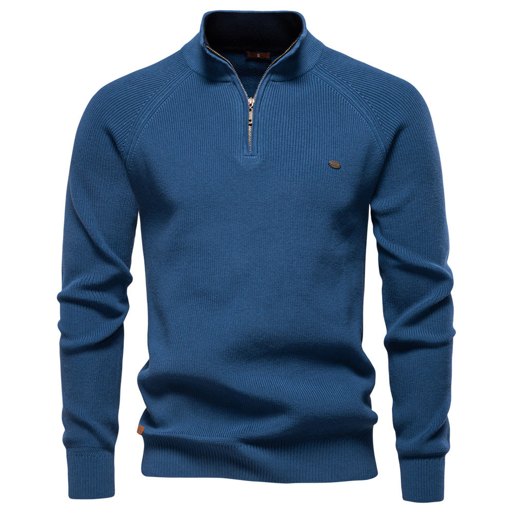 Luxe trui met ritssluiting