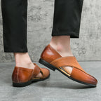 Vintage leer Loafers